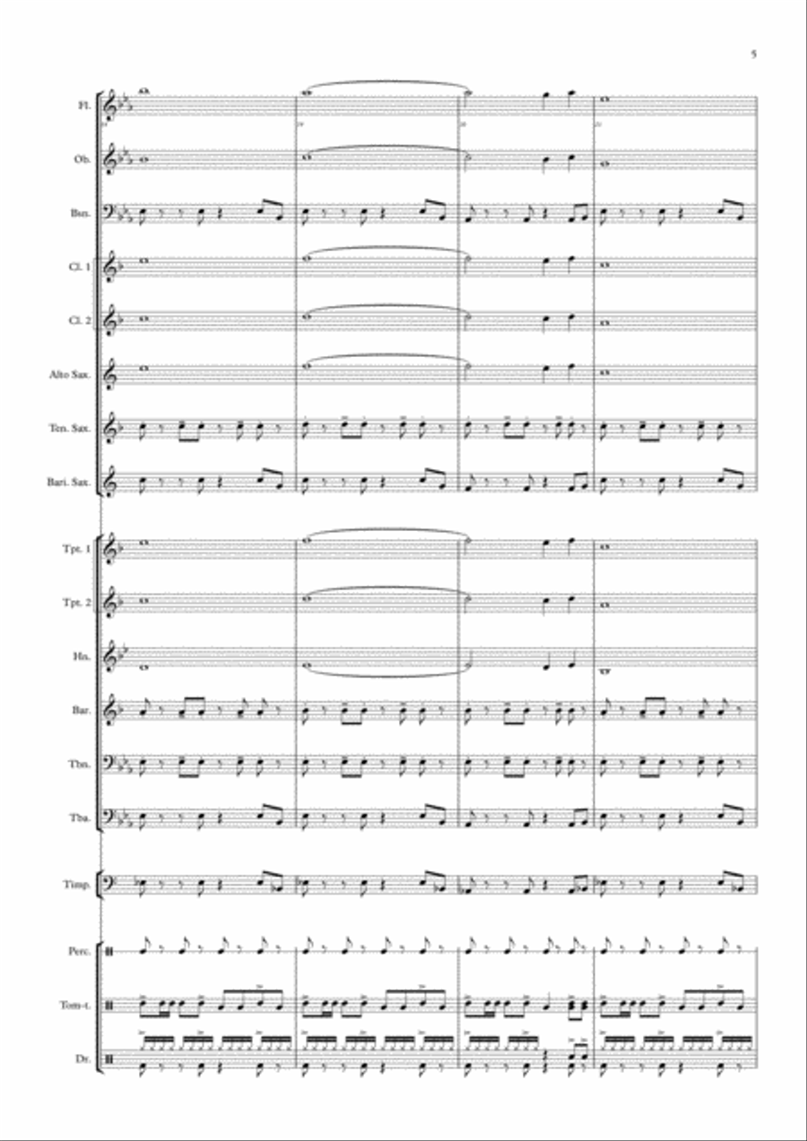 Opening Music Opening Music Concert Band scores gallery preview page 5