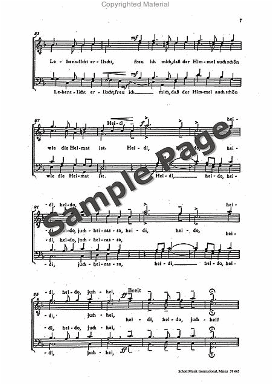 Desch R Wohl Ist D Welt So Gross (ep) TTBB scores gallery preview page 8