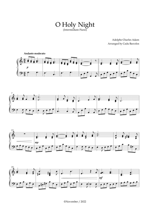 Book cover for O Holy Night (Intermediate Piano) Piano Solo