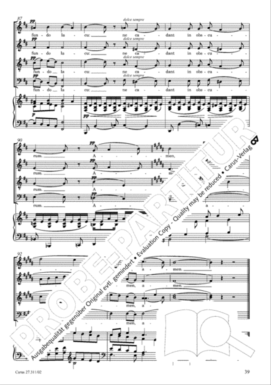 Requiem - church version (Requiem. Fassung mit kleinem Orchester) 4-Part scores gallery preview page 40