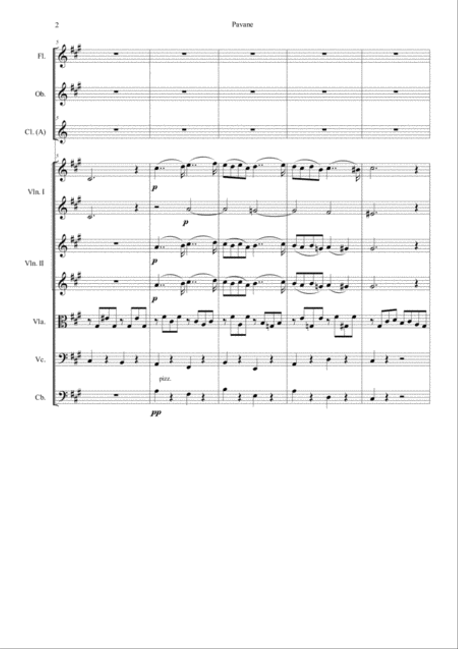 G. Faure - Pavane G. Faure - Pavane Concert Band scores gallery preview page 2