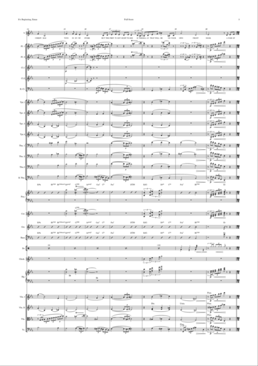 It's Beginning To Look Like Christmas Full Orchestra scores gallery preview page 3