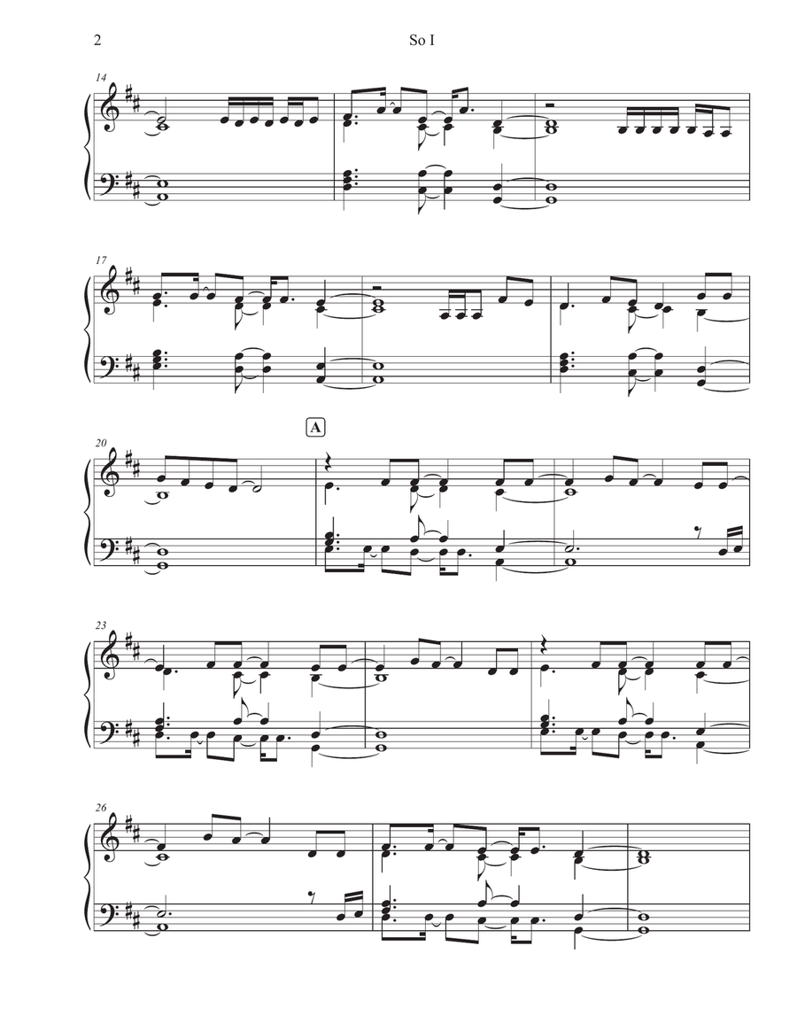 So I Piano Solo scores gallery preview page 3