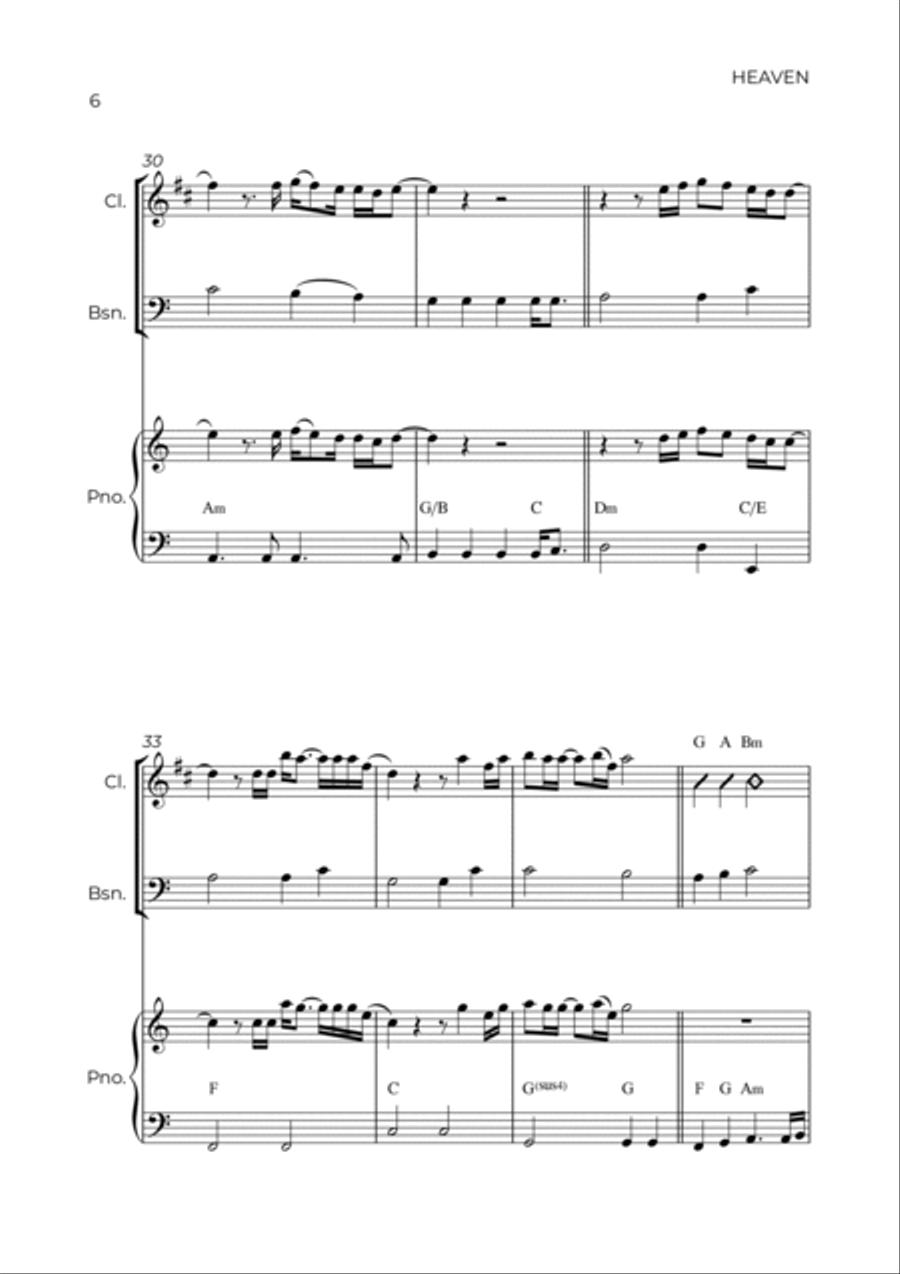 Heaven Woodwind Duet scores gallery preview page 6