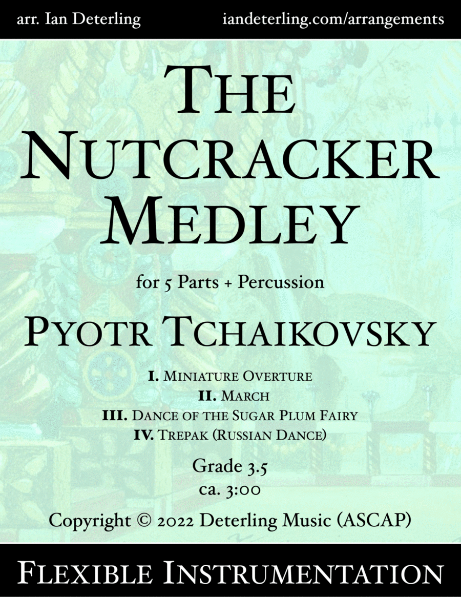 The Nutcracker Medley (flexible instrumentation) Concert Band scores gallery preview page 1