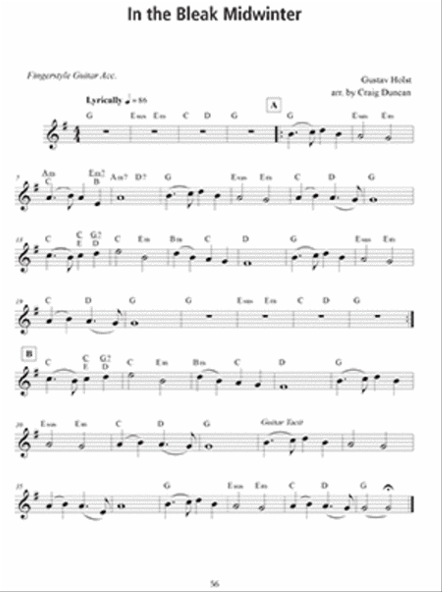 100 Christmas Carols and Hymns for Violin and Guitar Violin scores gallery preview page 4