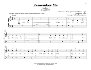 Remember Me (Lullaby) (from Coco) (arr. Eric Baumgartner)