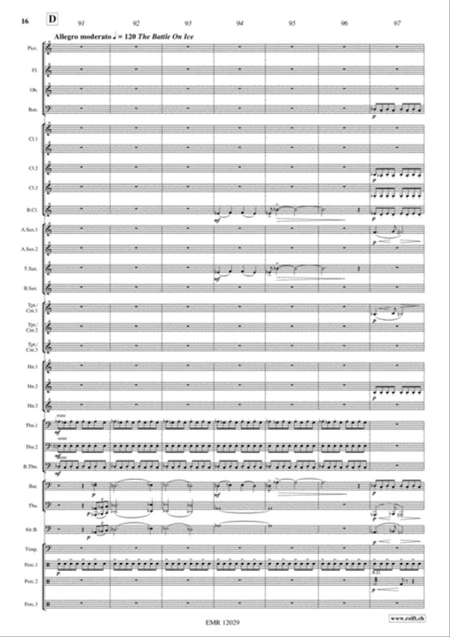 Alexander Nevsky Concert Band scores gallery preview page 17