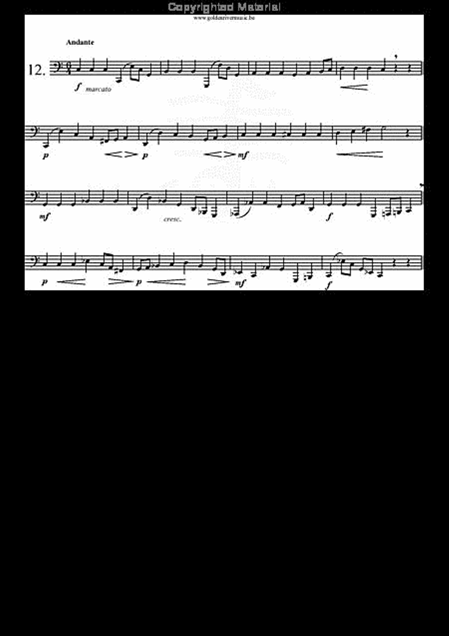 34 Studies for Tuba Volume 1 Tuba scores gallery preview page 13