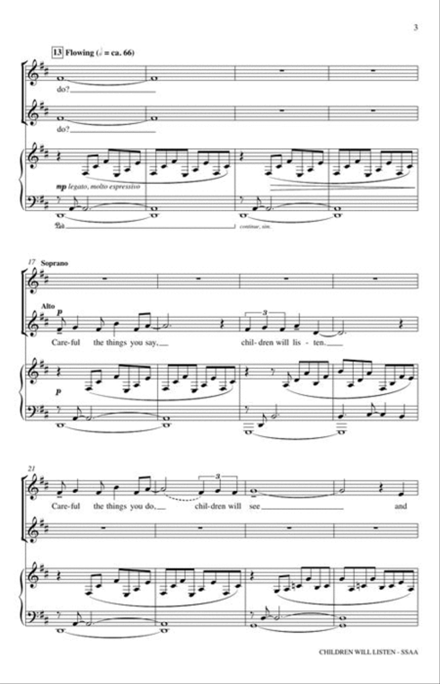 Children Will Listen Children Will Listen 4-Part scores gallery preview page 4