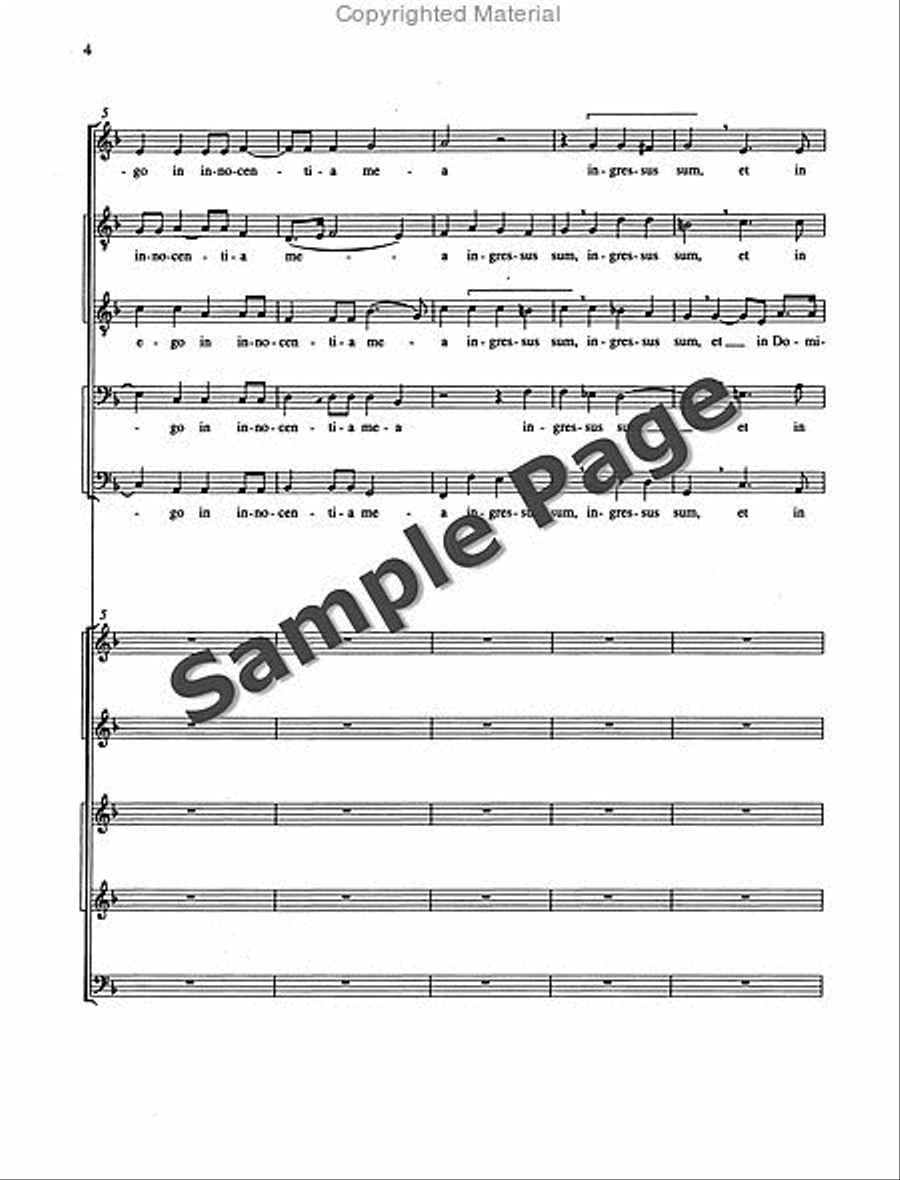 Judica me Mixed Choir scores gallery preview page 5