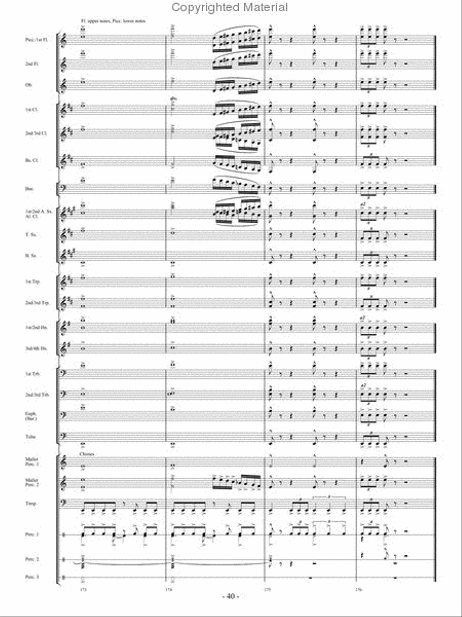 In Pursuit of Troy Concert Band - Sheet Music page 38