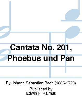 Book cover for Cantata No. 201, Phoebus und Pan