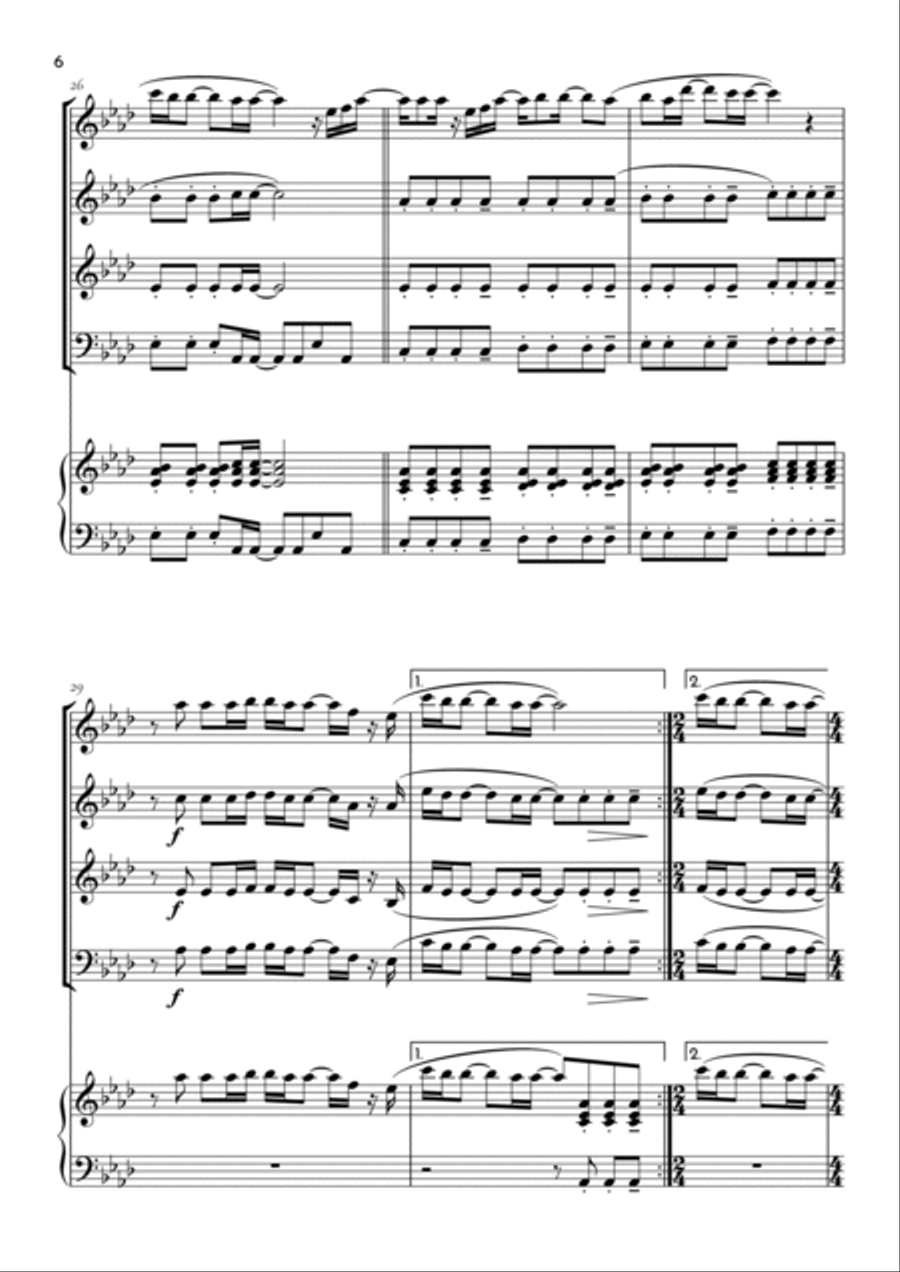 Goodness Of God Woodwind Quartet scores gallery preview page 6