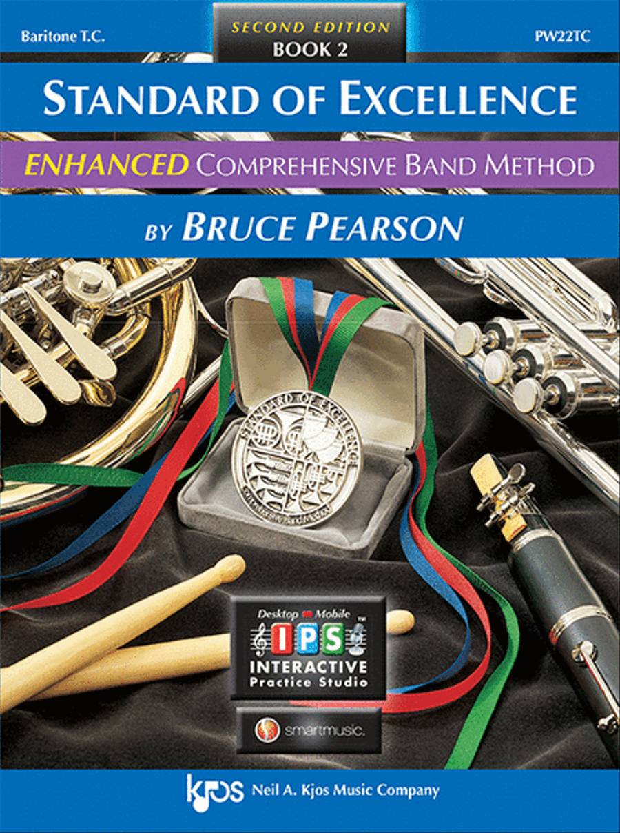 Standard of Excellence Enhanced Book 2, Baritone T.C. by Bruce Pearson Concert Band Methods - Sheet Music