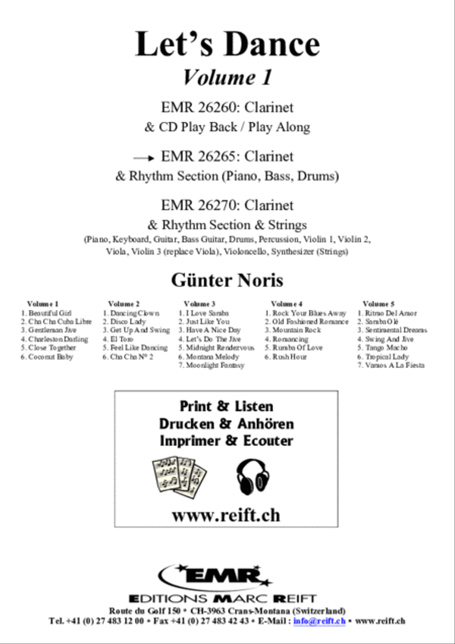 Let's Dance Volume 1 Clarinet scores gallery preview page 2