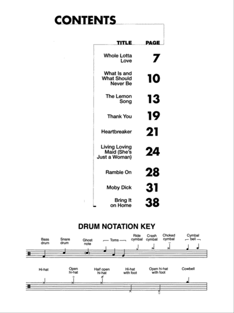 Led Zeppelin -- II Platinum Drums Drum Set scores gallery preview page 2