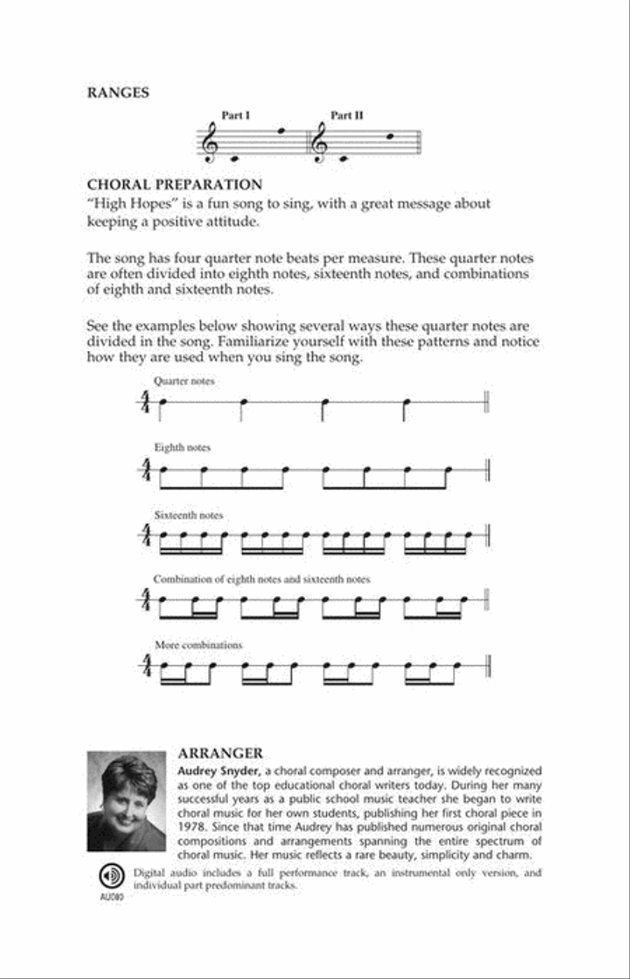 High Hopes 2-Part scores gallery preview page 4