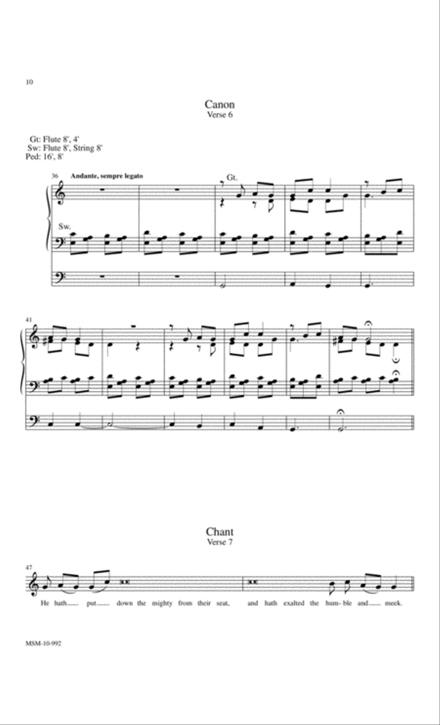 Marilyn Mason Music Library, Volume 3 Organ scores gallery preview page 17