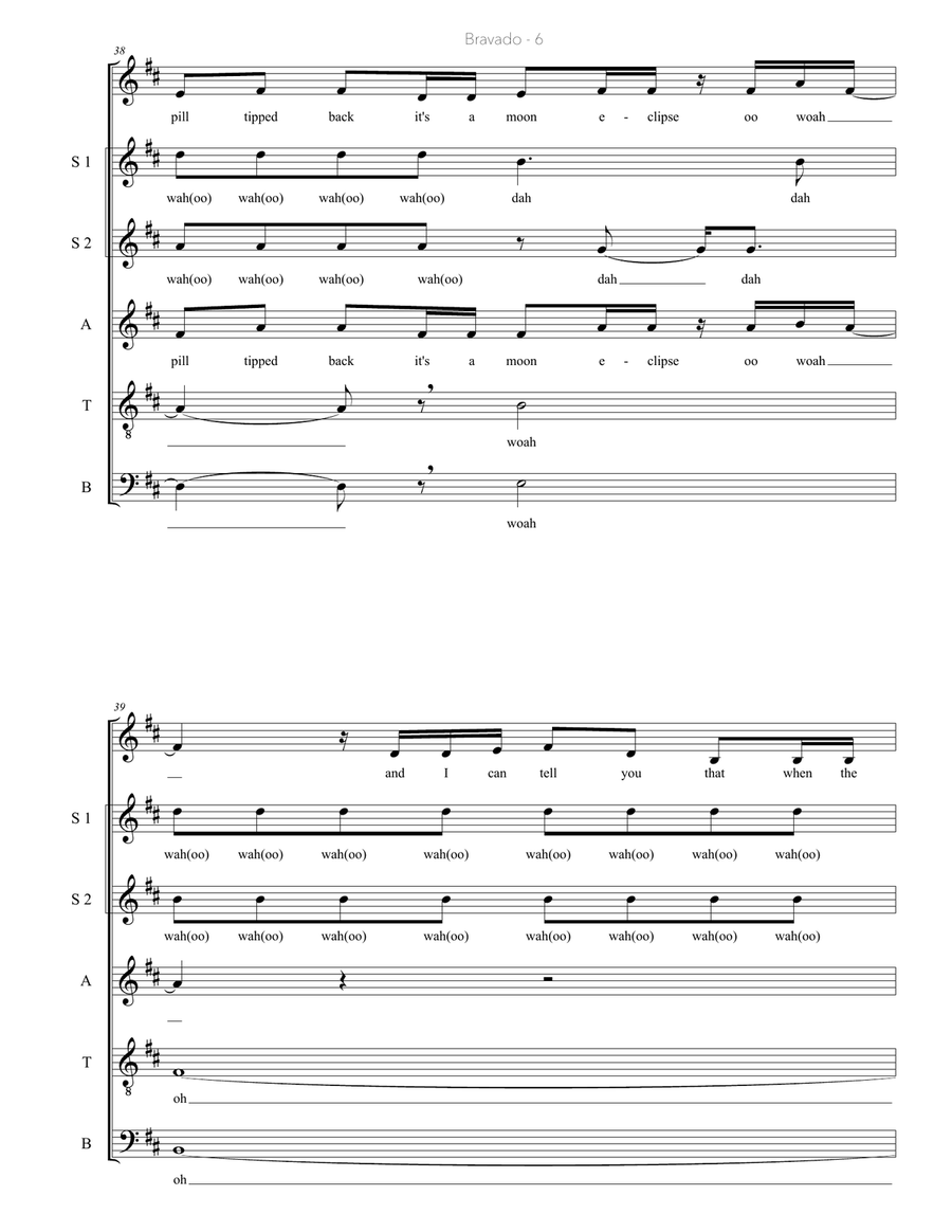 Bravado 4-Part scores gallery preview page 6