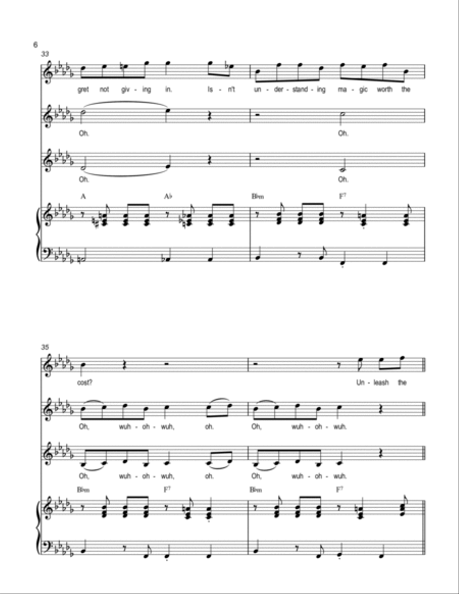 Unleash the Magic, from My Little Pony Equestria Girls Voice scores gallery preview page 6