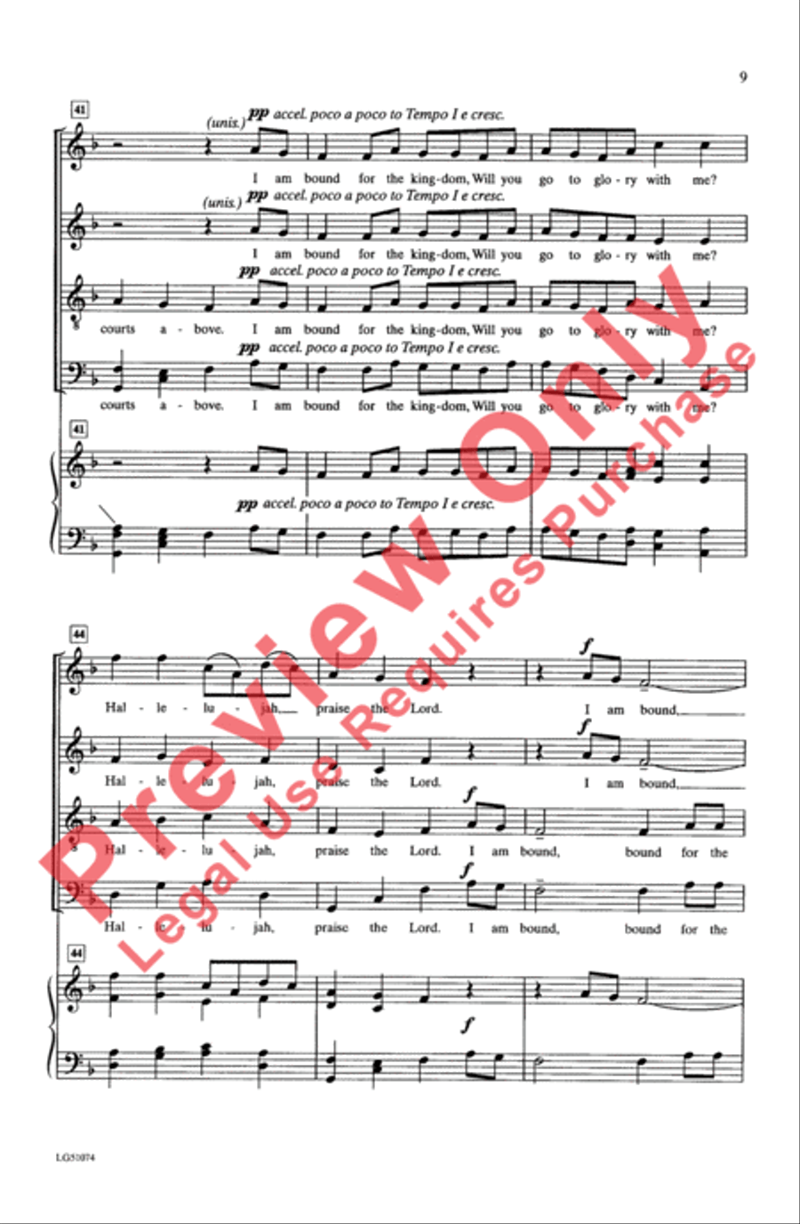 Come Thou Fount of Every Blessing 4-Part scores gallery preview page 8