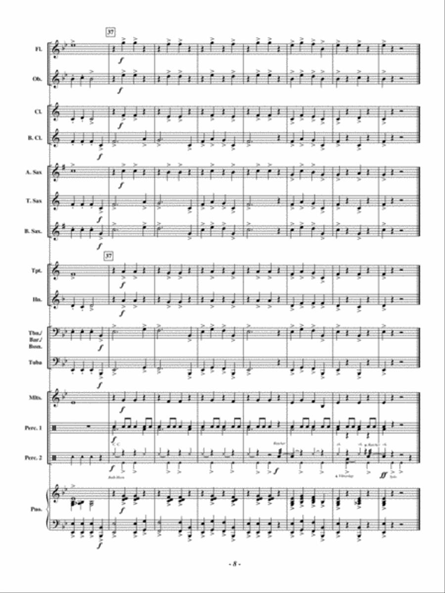 Uncle Buck's Truck Concert Band scores gallery preview page 7