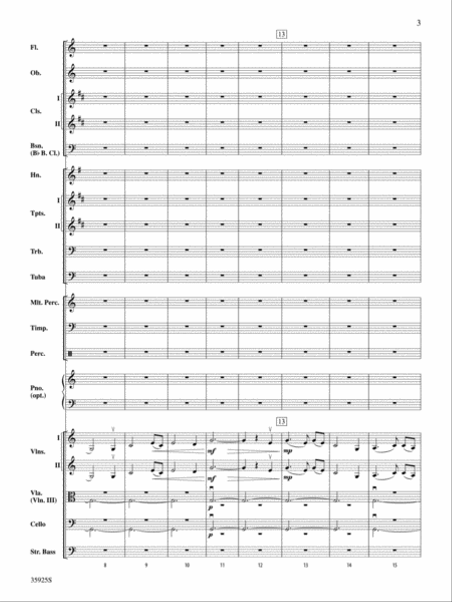 How Sweet the Sound Full Orchestra scores gallery preview page 3