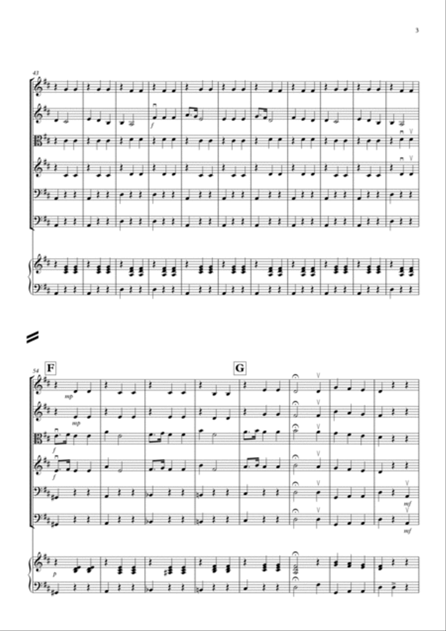 La Donna e Mobile (from Rigoletto) for String Orchestra String Orchestra scores gallery preview page 3
