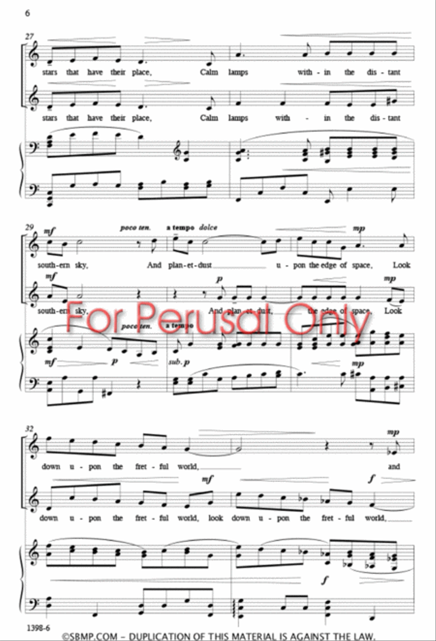 Stars - Two-part Octavo 2-Part scores gallery preview page 5
