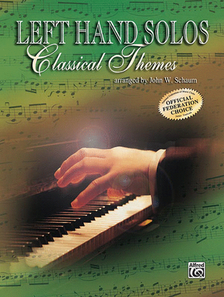 Book cover for Left-Hand Solos -- Classical Theme, Book 1