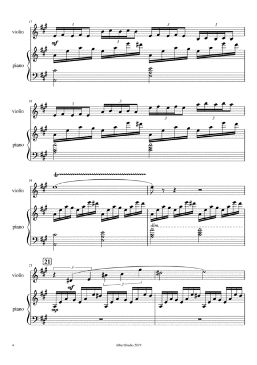 Cherry orchard Cherry orchard Violin Solo scores gallery preview page 4