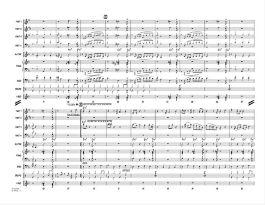 So What - Conductor Score (Full Score) Jazz Ensemble scores gallery preview page 2
