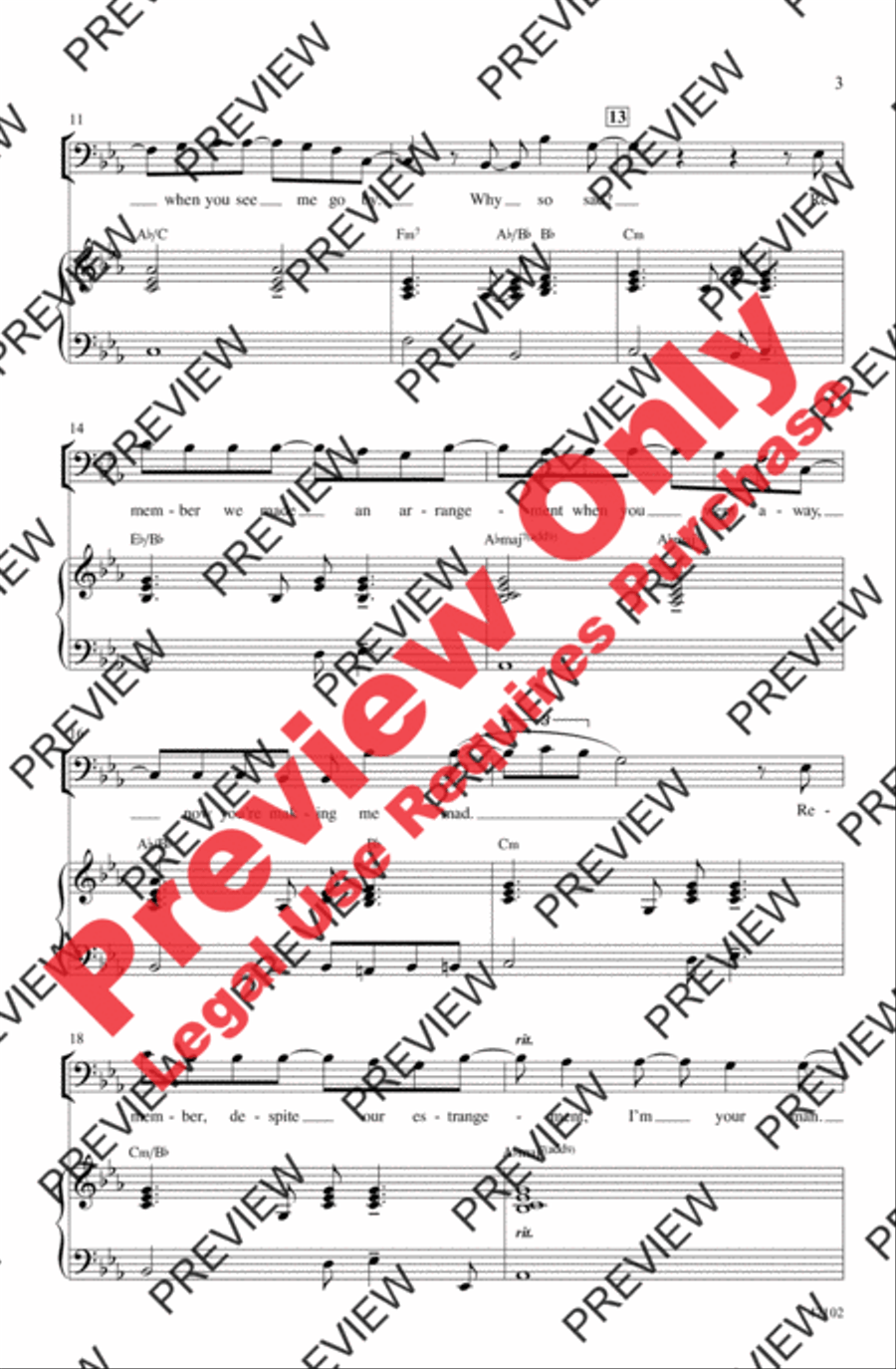 You'll Be Back 4-Part scores gallery preview page 3