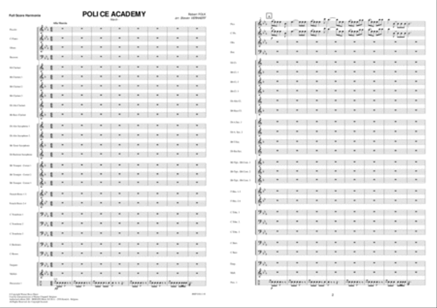 Police Academy Brass Band scores gallery preview page 2