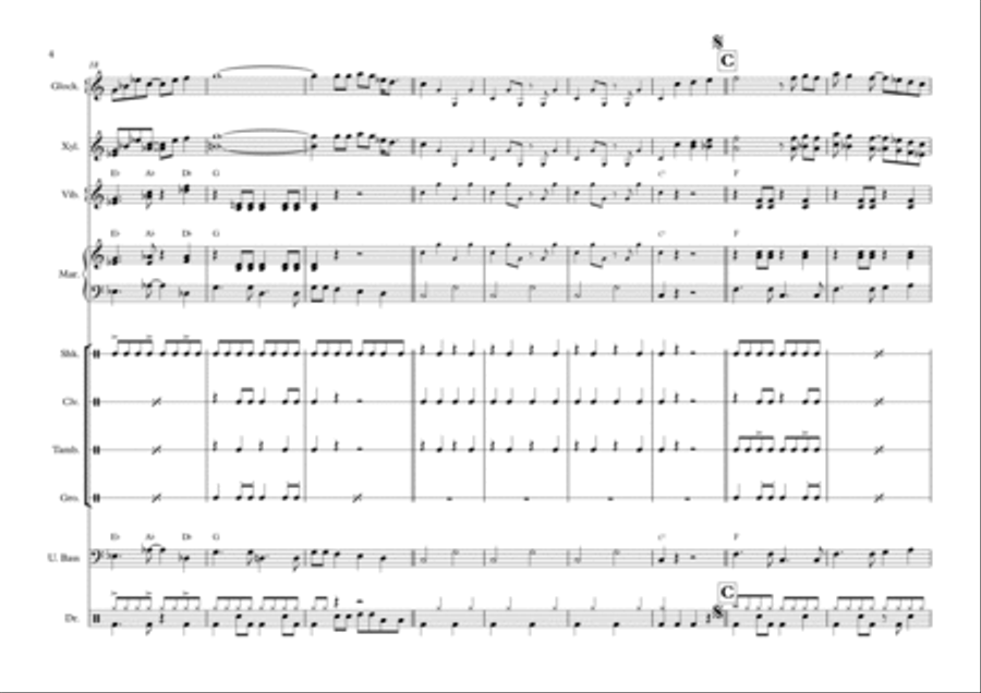 Spanish Flea Percussion Ensemble scores gallery preview page 5