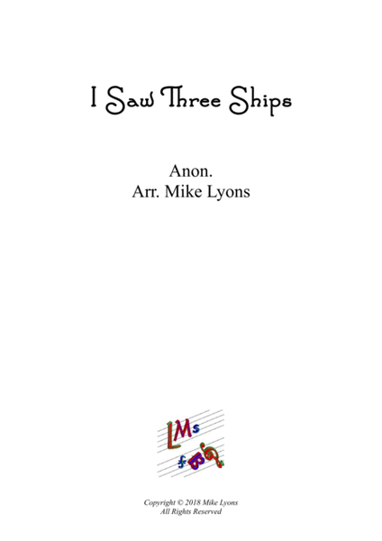 Saxophone Quintet - I saw Three Ships image number null
