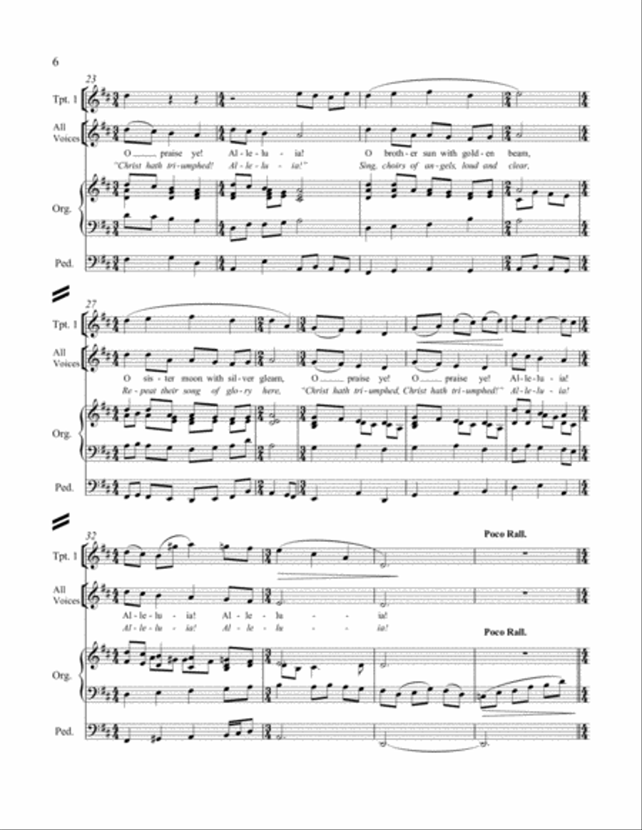 All Creatures of Our God and King: Now Let the Vault of Heaven Resound Choir scores gallery preview page 4