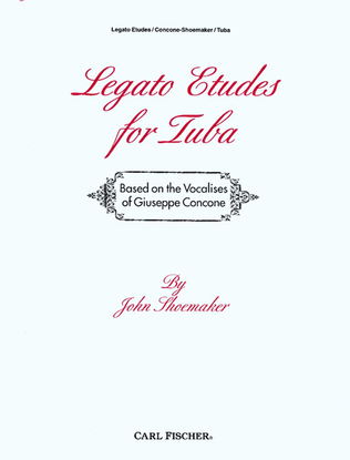 Book cover for Legato Etudes For Tuba