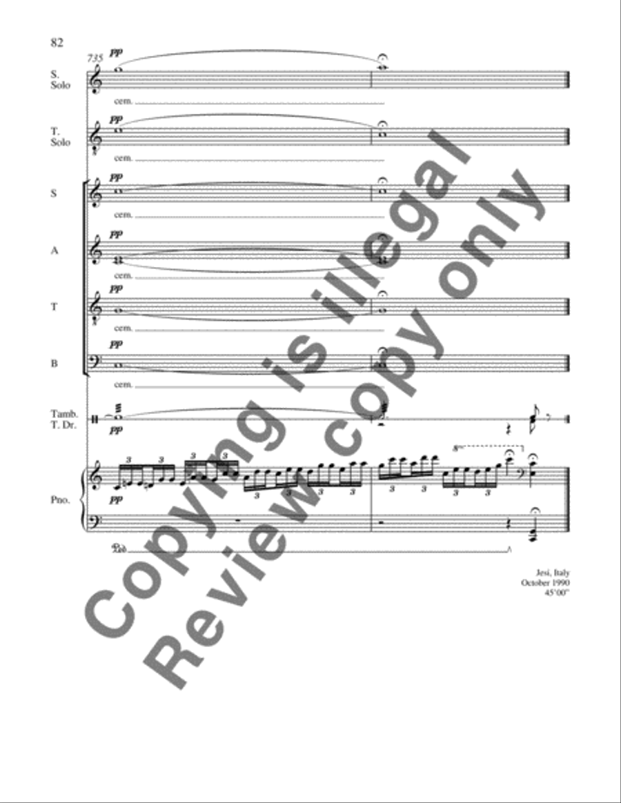 Mass: A Celebration of Life 4-Part scores gallery preview page 18