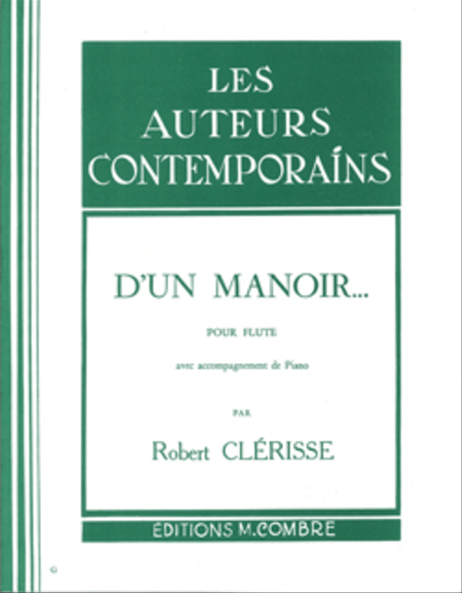 D'un manoir Flute Solo scores gallery preview page 1
