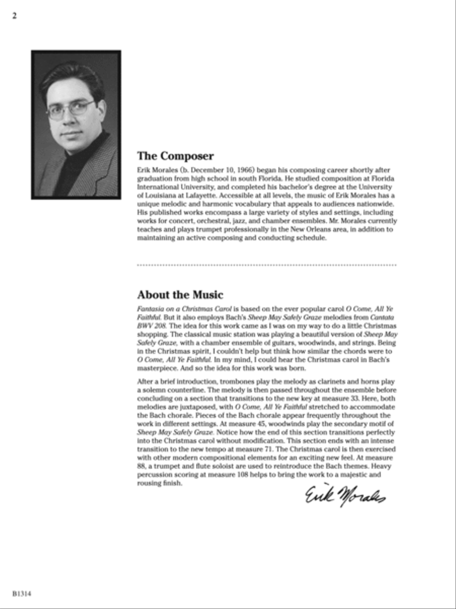 Fantasia on a Christmas Carol: Score Concert Band scores gallery preview page 2