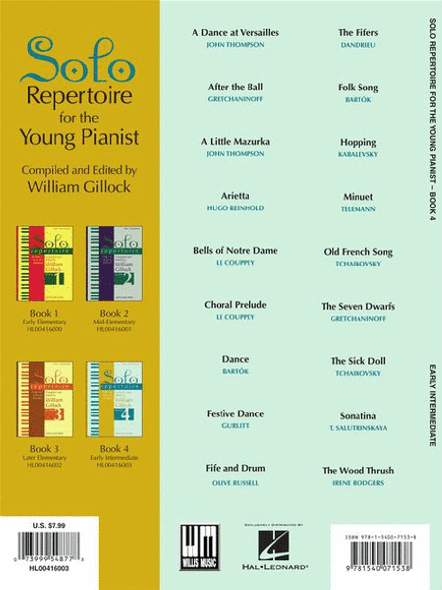 Solo Repertoire for the Young Pianist, Book 4 Acoustic Guitar scores gallery preview page 7