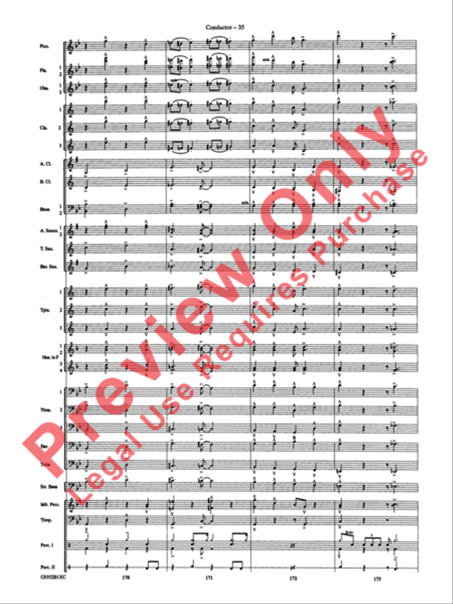 Duke Ellington! Duke Ellington! Concert Band scores gallery preview page 38