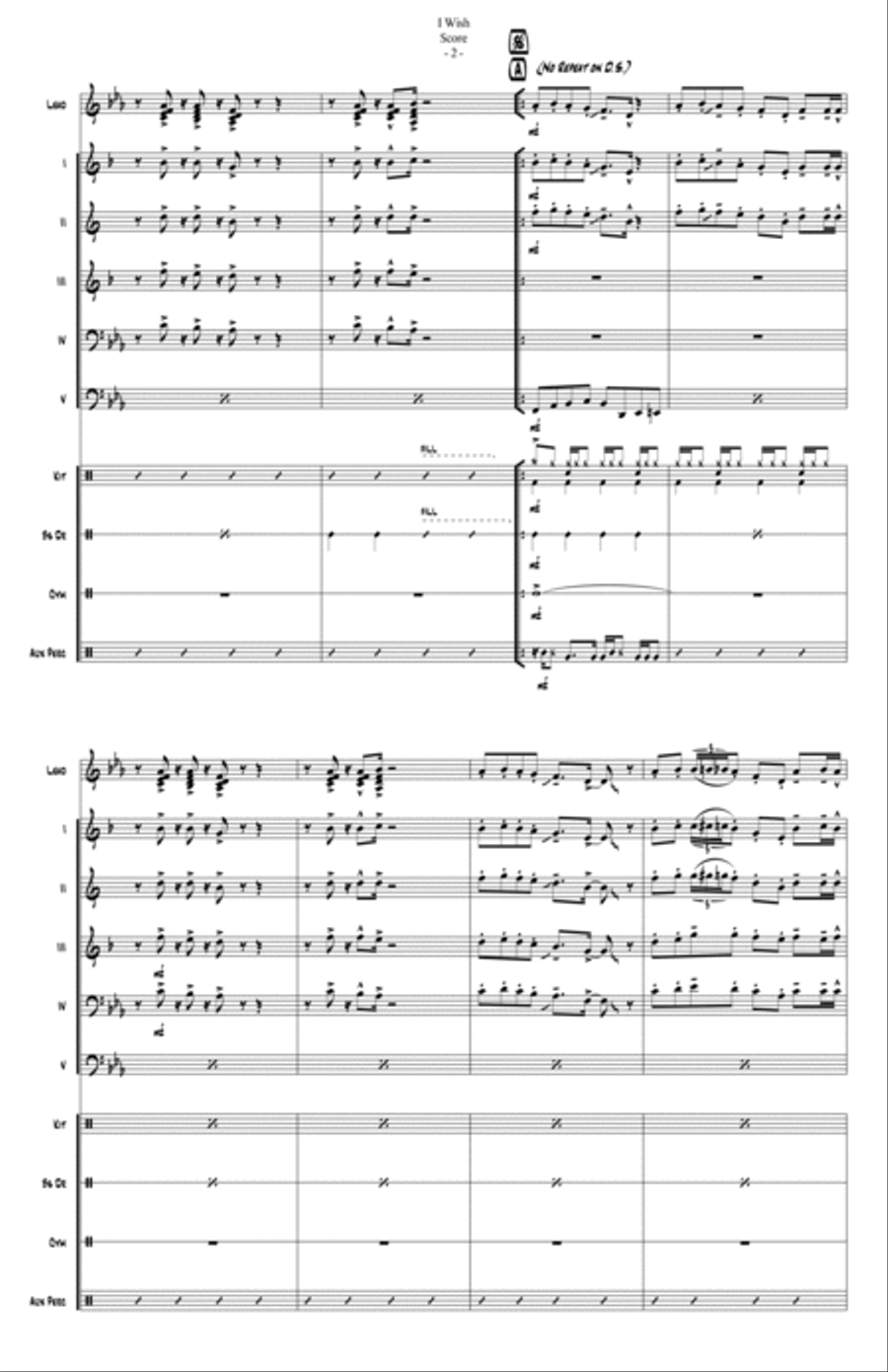 I Wish Jazz Ensemble scores gallery preview page 3