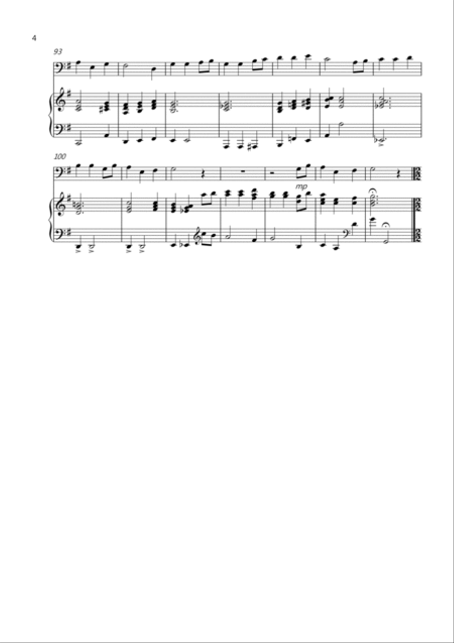 3 Jazzy Christmas Pieces for Bassoon And Piano Woodwind Duet scores gallery preview page 4