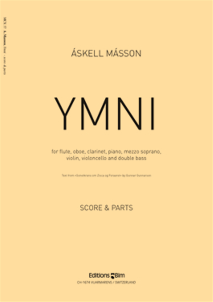 Ymni Clarinet scores gallery preview page 1