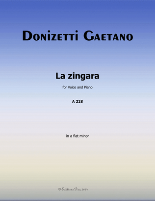 La Zingara, by Donizetti, in a flat minor