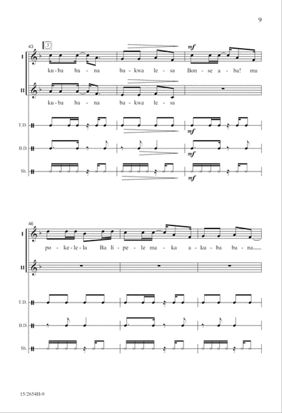 Bonse Aba A Cappella scores gallery preview page 10