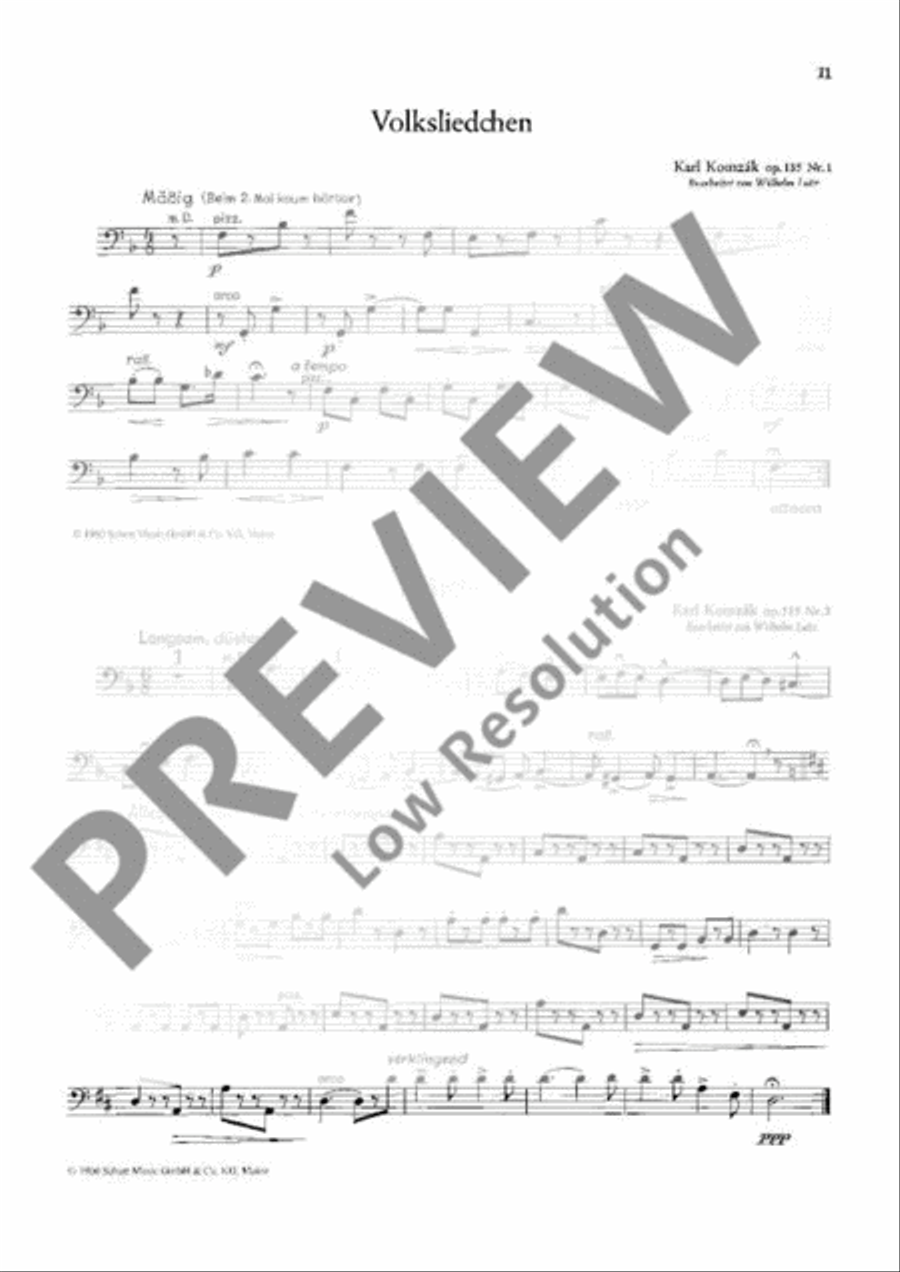 Unterhaltungskonzert Unterhaltungskonzert Double Bass scores gallery preview page 12